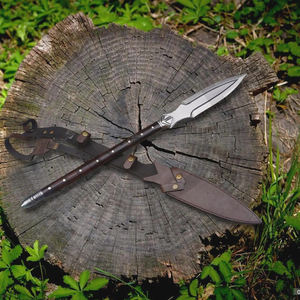 Lanza Vikinga Corta Forjada a Mano con Empuñadura de Madera de Palisandro, Decoración Medieval - Product Image 3