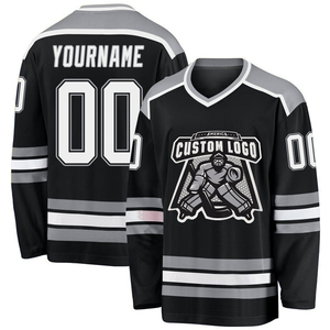 Maillot de hockey sur glace personnalisé respirant de haute qualité – Vente en gros, design tendance avec votre propre logo, respirant, OEM - Product Image 1