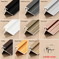 Profilés d'angle en aluminium de 3 mm pour panneaux muraux UV, bande décorative en forme de I pour contreplaqué, prix de gros