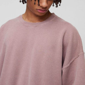 Nueva llegada, sudadera básica de alta calidad con cuello redondo para hombre, sudadera personalizada de mezcla de algodón a precio de fábrica - Product Image 2