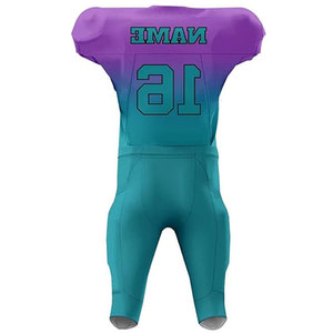 Adults Plus Size Breathable Lightweight 100% Polyester Padded Custom Uniform Full Sublimation <b>Compression</b> American Football Set - Product Image 6