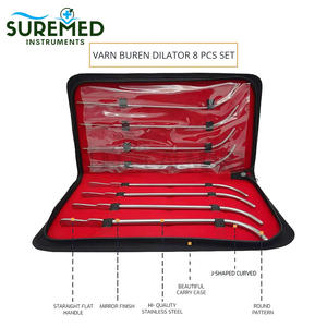 Juego de Dilatadores Uretrales Van Buren de 8 Piezas, Juego de Dilatadores Uretrales Van Buren de Acero Inoxidable, Instrumentos Quirúrgicos de Urología para Hospital - Product Image 1