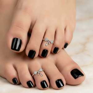 Hallmarked 925 Silver Bow Toe Ring Rose Gold Plated Christian Jewelry Gift for Her - Product Image 1