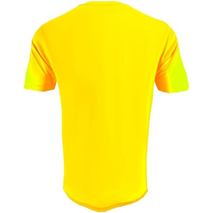 Camiseta de punto de manga corta con cuello redondo y color liso para hombre, estilo casual, rosa - Product Image 4