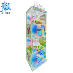 Máquina de clip que funciona con monedas de hierro de doble compartimento Colector de regalos de arcade de doble capa para centros comerciales - Product Image 3