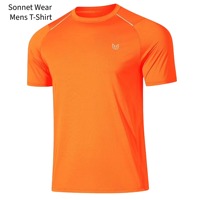 T-shirt à manches courtes pour homme, 100 % polyester, logo imprimé, matière douce