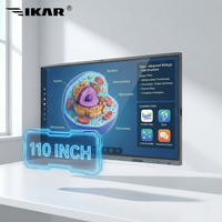 Panel LCD Táctil Todo en Uno para Conferencias y Enseñanza, 40 Puntos, Pantalla LED de 110 Pulgadas para Educación y Reuniones