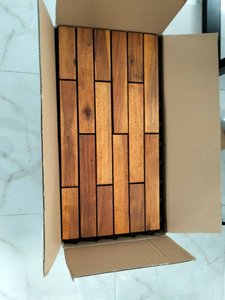 Dalles de terrasse en bois d'acacia moderne 600x300mm, imperméables et antidérapantes pour terrasse, cour arrière, balcon, jardin, piscine et décoration - Product Image 5