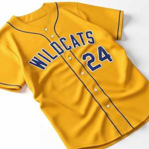 Maillot de baseball unisexe pour adulte, fournisseur en gros, personnalisable par sublimation, OEM, uniforme d'équipe vierge, boutonné, respirant, col en V - Product Image 3