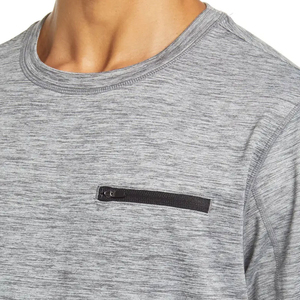 Sudadera de Cuello Redondo para Hombre, Color Gris, Manga Larga, Tejido de Punto, Corte Regular, Color Sólido, Casual - Product Image 5
