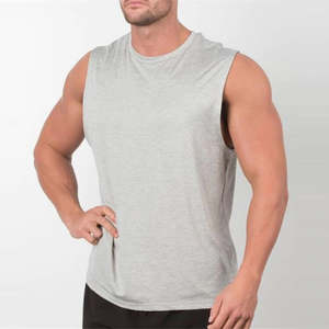 Camisetas de Tirantes para Hombre de Spandex/Poliéster, Transpirables, Ecológicas, de Secado Rápido, para Gimnasio y Deportes, Tejido Sólido con Orificios, ¡Gran Oferta! - Product Image 3
