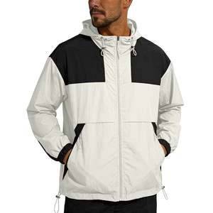 Custom Men's Hooded Windproof Polyester Blouson <b>Jacket</b> Sporty Winter Athletic Wear - Product Image 1