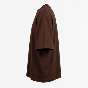 เสื้อยืดโอเวอร์ไซส์ผ้าฝ้ายหนาพิมพ์โลโก้ตามสั่งขายส่งจำนวนมากสำหรับผู้ชาย ทรงหลวมไหล่ตก สตรีทแวร์ ระบายอากาศได้ดี - Product Image 3