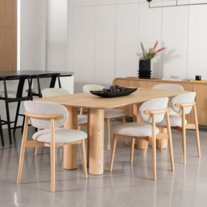 Premium Indonesia Teak Wood Outdoor Dining <b>Table</b> Set Waterproof <b>Garden</b> Patio Wooden Dining Room <b>Table</b> Furniture with 6 Chairs - Product Image 1