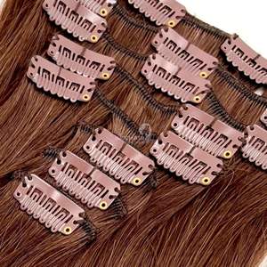 Usine en gros 100% pince à cheveux humains en queue très épaisse nouveau produit naturel droite cheveux vietnamiens trame peau sans silicones - Product Image 4