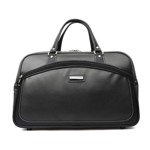 Made in Korea Lightweight Large Capacity PU Leather Weekender Boston <b>Duffel</b> <b>Bag</b> with Polyester Lining GE_4243 - Product Image 1