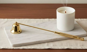 ที่ดับเทียนทองเหลืองลายระฆัง ทนความร้อน สำหรับตกแต่งบ้าน - Product Image 1
