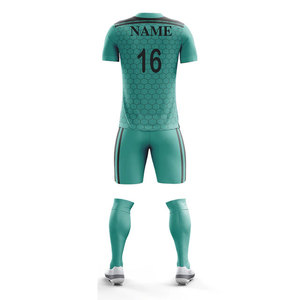 Uniforme de Fútbol Multicolor para Adultos, Conjunto Combinado para Verano y Todas las Temporadas, Ropa de Práctica Transpirable, Camiseta y Pantalones Cortos de Fútbol - Product Image 3