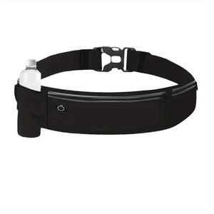 Unisex da uomo borse da Jogging traspirante invisibile girovita strisce riflettenti con tasche Multiple chiusura in Nylon per - Product Image 1