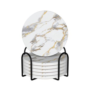 Sous-verres en bois de pin faits à la main, motifs floraux vintage, vente en gros - Product Image 6
