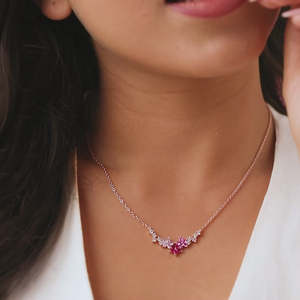 Super Oferta de Septiembre, Collar con Colgante de Flor de Plata de Ley 925 Chapado en Oro Rosa, para Mujer, Regalo de Joyería - Product Image 4