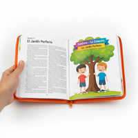 Livre d'histoires bibliques pour enfants personnalisé avec fermeture éclair |   Bible illustrée pour enfants |   Film chrétien personnalisé en papier offset laminé