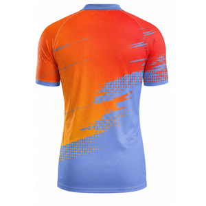 เสื้อรักบี้ลายพรางแบบซับลิเมชั่นสำหรับผู้ชาย แขนสั้น ระบายเหงื่อได้ดี ทรงแอธเลติก เหมาะกับทุกฤดูกาล ผลิตจากโพลีเอสเตอร์ - Product Image 6