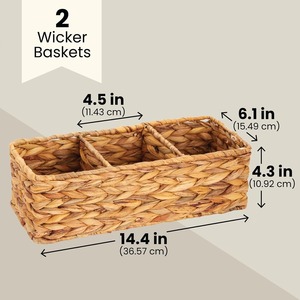 Cesta de Almacenamiento de Jacinto de Agua Natural, Cesta para Inodoro - Product Image 2