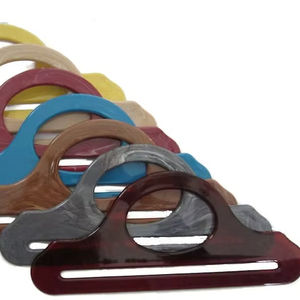 Asas de resina acrílica redondas y cuadradas para bolsos de mujer, carteras, bolsos de mano, accesorios, asas de plástico para bolsos, artesanías de resina. - Product Image 1