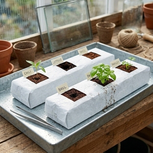 Coco Peat Grow Bags Eco-Friendly India <b>Plastic</b> 1000mL Capacity Hydroponics Greenhouse Gardening Planted Flower Black Inner - Product Image 4