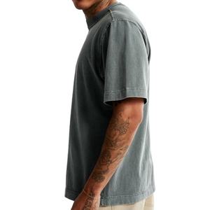 Camisetas de Cuello en V Estilo Hip Hop para Hombre, 100% Algodón, Transpirables y Fáciles de Usar para Todas las Temporadas, Logotipo Personalizable, Tallas Juveniles y para Adultos - Product Image 4