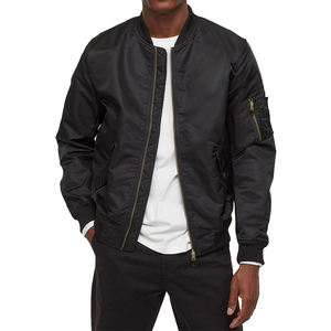 Blouson bomber coupe décontractée pour homme, coupe longue, imprimé personnalisé, style streetwear, coupe-vent, fin, faible MOQ, vente en gros - Product Image 4
