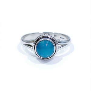 Aqua Chalcedony <b>Fine</b> <b>Ring</b> 3.6 Grams Weight - Product Image 2