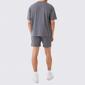 Conjuntos de Shorts Casuales de Algodón para Hombre, Verano, Transpirables, Camiseta de Manga Corta y Pantalones Cortos Deportivos de 2 Piezas, Conjuntos Cortos de Verano para Hombre - Product Image 5