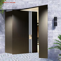 Portes d'entrée en aluminium à arche ronde importées pour la maison