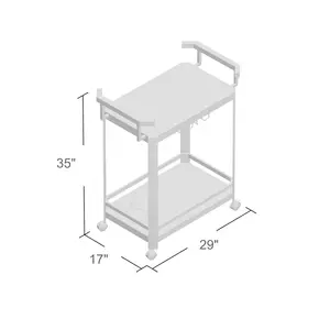 Carrito de Servicio de Cerámica Hecho a Mano de Primera Calidad, Moderno, Lujoso y Ecológico, Chapado, Seguro, de Zahid Exports - Product Image 3