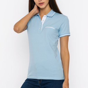 Chemises polo pour femmes en gros, légères, respirantes, durables, séchage rapide, coton et polyester, haute qualité, style décontracté - Product Image 4