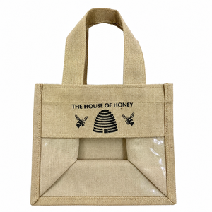 Eco Friendly Jute Tote <b>Bag</b> | Promotional Cotton Fabric Square Gift <b>Bag</b> 6x6x6 Low Price OEM Export Quality India Wholesale Bulk - Product Image 1