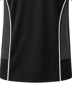 T-shirt de sport noir personnalisé pour homme, séchage rapide, respirant, course à pied, gym, fitness, athlétique, polyester, entraînement, haut de sport, vêtement actif - Product Image 6