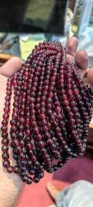 TASBIYA GEMS High Quality Natural <b>Red</b> Garnet Gemstone 5-8 Mm Smooth <b>Beads</b> Third Party Certified for Necklace Making Wholesale - Product Image 5