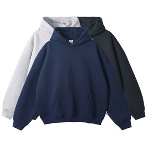 OEM Heavyweight Hoodie <b>Thick</b> Hoodie Cotton Hoodie High GSM Fabric for Winter Streetwear Bulk Supply Factory - Product Image 2