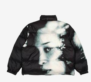 2026 Yellow Sublimation Knitted Breathable <b>Waterproof</b> Reversible Puffer <b>Jacket</b> Quilted Design Cozy <b>Warm</b> Fit Stylish Look Stripe - Product Image 3