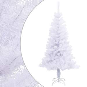4 ft albero di natale artificiale con supporto 230 rami decorazioni Festive per la casa o l'ufficio - Product Image 1