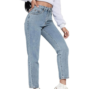 Pantalones Vaqueros Personalizados para Mujer 2026, de Alta Calidad, Cómodos, Elásticos, Ajustados, Azules, de Pierna Recta, Estilo Casual - Product Image 5
