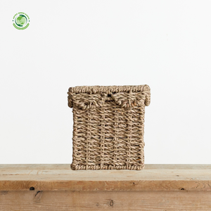 Boîte à mouchoirs en rotin de jonc de mer tissé, boîte de rangement faite à la main, écologique, décoration naturelle pour la maison et la maison, vente en gros du Vietnam - Product Image 2