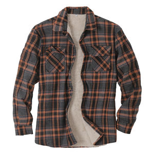 Chemises en flanelle à carreaux 100 % coton pour hommes, manches longues, pour le travail, l'hiver, formelles ou décontractées, imprimées, anti-plis, personnalisables, vente en gros - Product Image 1