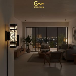 Lámpara de Pared Estilo Japonés, Luz LED Impermeable para Interiores y Exteriores - Product Image 6