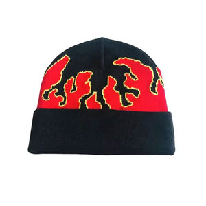 Fabricant de bonnets personnalisés avec logo en caoutchouc, bonnets, casquettes, bonnets doux à revers, bonnets d'hiver chauds, bonnets tricotés jacquard élastiques - Product Image 3