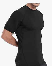 HAWK SPORTS INDUSTRIES Débardeur de compression en polyester tricoté pour homme, col rond, couleur unie, séchage rapide, sportif, sans manches, pour l'entraînement - Product Image 3