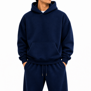 Conjunto Deportivo Informal de Moda para Hombre, Diseño Personalizado, Estilo Urbano, Sudadera Holgada y Pantalones Deportivos, Conjuntos Deportivos Holgados para Hombre - Product Image 1